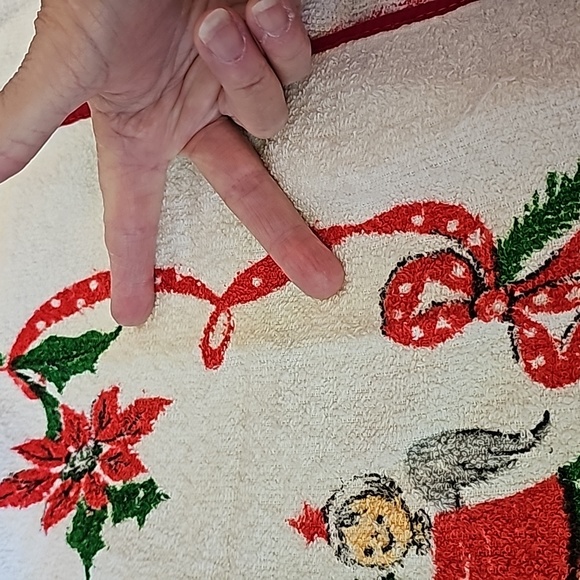 VINTAGE 60s Christmas NOEL Apron - Picture 12 of 12